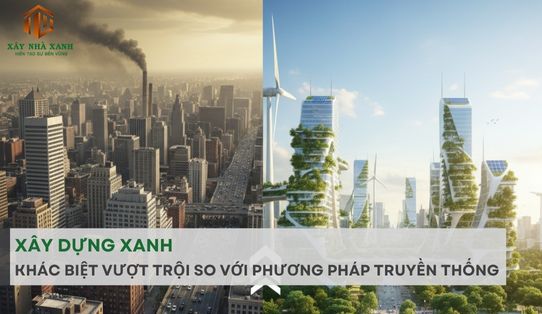 XÂY DỰNG XANH: KHÁC BIỆT VƯỢT TRỘI SO VỚI PHƯƠNG PHÁP TRUYỀN THỐNG